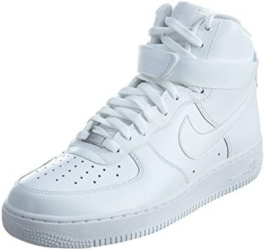 Nike Erkek Hava Kuvvetleri 1 Yüksek '07 Beyaz / Beyaz Basketbol Ayakkabısı 10 Erkek ABD