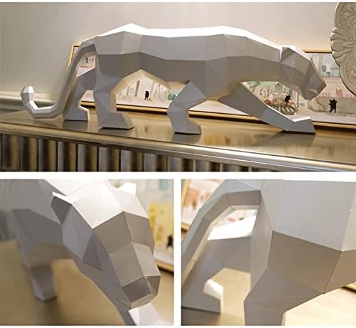 LİBWX Leopar Bak DIY Origami Bulmaca Geometrik Kağıt Kupa El Yapımı Kağıt Heykel Yaratıcı Kağıt Modeli 3D Ev Dekorasyon