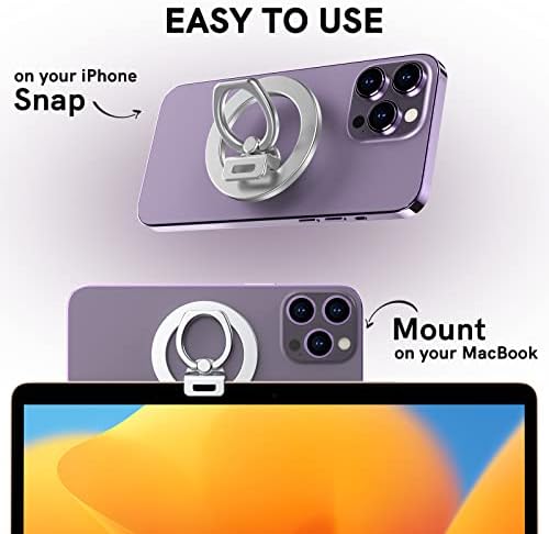 MacBook için MagSafe ile MagSafe Halka Tutucu Kavrama Süreklilik Kamera Montajı ile Uyumlu Delıdıgı, iPhone 14 13