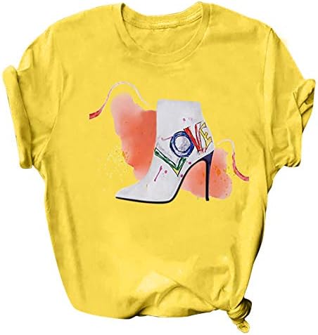 Kaplumbağa Boyun T Shirt Kadın Topuklu Kollu kısa tişört Moda Rahat Baskı Yüksek Üstleri Bluz Temelleri T Shirt