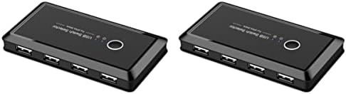 2 adet Uyumlu Cihaz Windows Çevre Okul Seçici Siyah Ev Bilgisayarları Ofis Tarayıcı. USB Hub Bilgisayar Switcher Klavye