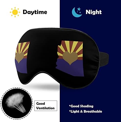 Arizona State Aşk Yumuşak Göz Maskesi Kapak Etkili Gölgeleme Körü Körüne Konfor Uyku Maskesi Elastik Ayarlanabilir