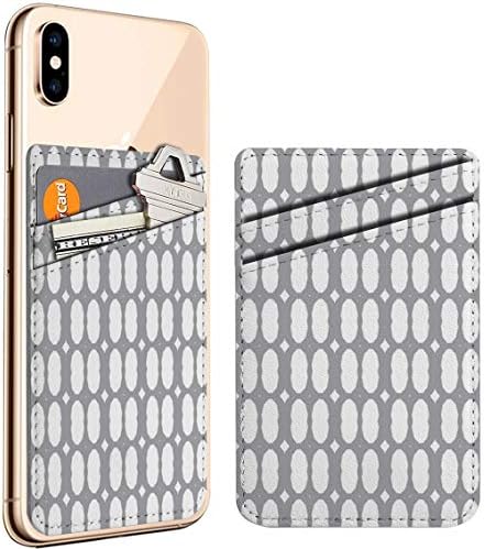 (Geometrik Süs) Cep Telefonu Sopa KIMLIK Kredi Kartı Deri Tutucu Cüzdan Cep Kılıfı Kol, iPhone ile Uyumlu, Samsung