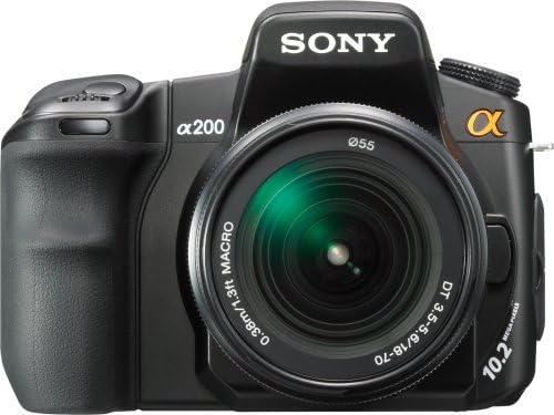 Sony Alpha A200K 10.2 MP Dijital SLR fotoğraf makinesi Seti Süper SteadyShot Görüntü Sabitleme ile 18-70mm f / 3.5-5.6