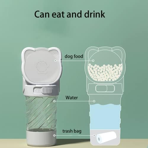 BelTol Su Şişesi maksimum 12 Ons (350 ml) Su ve 200g tutabilir Food.It sadece Köpeğin kolayca su içmesini sağlamakla