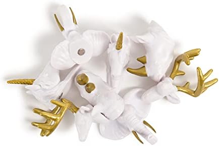 U Markalar Altın ve Beyaz Çeşitli Hayvan Kafası Mıknatıslar Set, ofis Malzemeleri, Altı Stilleri, 8 Sayısı