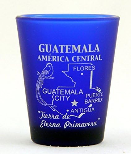 Guatemala Orta Amerika Kobalt Mavisi Buzlu Cam