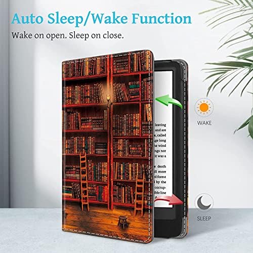GUKSRASO Standı Kindle Paperwhite 11th Gen ve İmza Sürümü-Otomatik Uyandırma / Uyku, PU Kapak El Kayışı ile, sadece