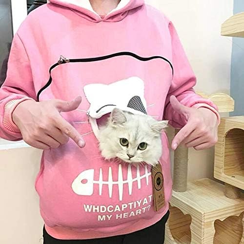 Kedi Köpek Kılıfı Hoodie Kazak Tops Hood Kazak Hayvan Kedi Bluz Nefes kadın Taşıma Çantası kadın Bluz
