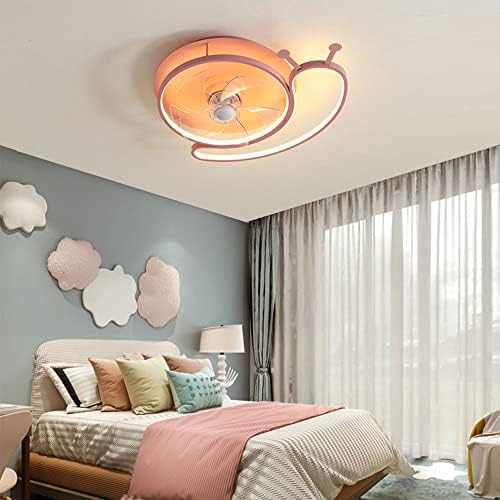 IBalody LED dim tavan vantilatörü ile ışık kapalı çocuksu dekor Fan ışık Yaratıcı çocuk odası dilsiz tavan ışıkları