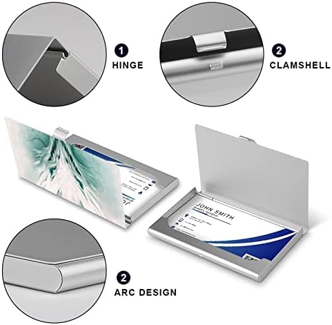 Buz Ejderha Beyaz Taş İş kimlik kartı tutucu İnce Durumda Profesyonel Metal kartvizit düzenleyici Cep