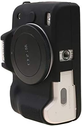 M50 Silikon Kapak, TUYUNG Kauçuk Silikon kamera kılıfı Kapak Cilt için Canon EOS M50 dijital kamera, Siyah