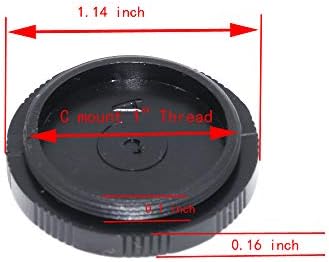FotoHigh C Dağı Toz Kapağı tozluk güvenlik kamerası Lens Vücut Plastik Paket 10