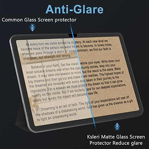 Ksleri 2 Paket Mat Cam Ekran Koruyucu için iPad 10th Nesil 10.9 inç Ekran 2022 Parlama Önleyici Parmak İzi Önleyici