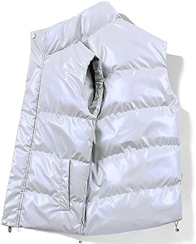 Erkek kışlık ceketler Erkekler Casual Sıcak Fermuar Kolsuz Yelek Ceket Kaban Dış Giyim Ceketler Tops