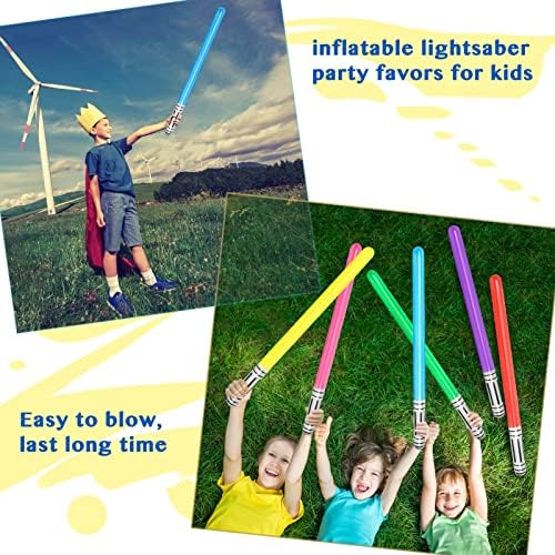 16 ADET Şişme lightsaber - LIYDE ışık kılıç kılıç oyuncaklar parti çanta Stocking Stuffers Star Wars temalı parti