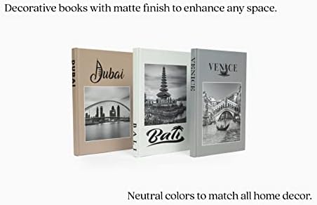 Ev Dekorasyonu için 3 Dekoratif Kitap Seti-Sehpa Dekorasyon Kitapları-En iyi Teşhir Kitapları - Kitap Süslemeleri-Modern