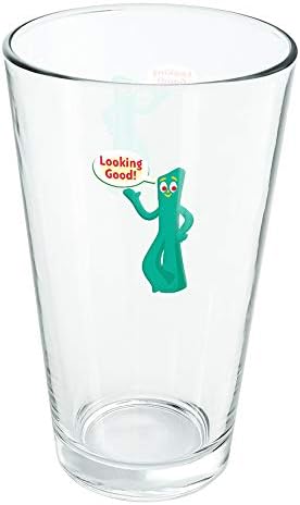 İyi görünüyorsun! - Gumby 16 oz bira bardağı, temperli cam, baskılı tasarım ve mükemmel bir Fan hediyesi / Soğuk içecekler,