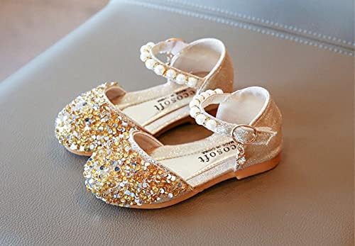 Kızların Sandalet Prenses Düşük Ayakkabı Dans Taklidi Sandalet Pompaları Çocuklar Küçük Topuklu Glitter Elbise Sequins