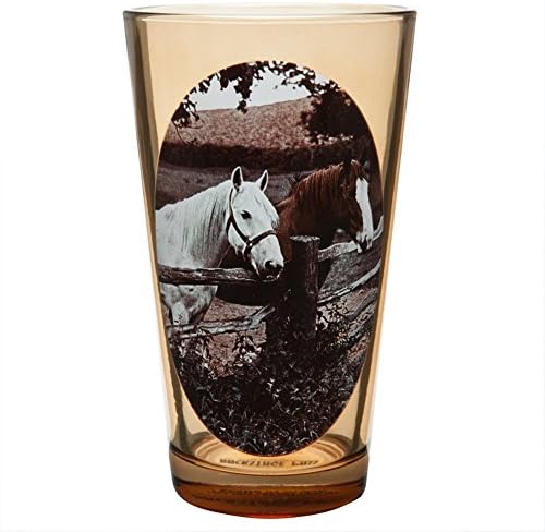 İki At Portresi bira bardağı