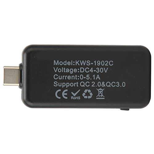 USB voltmetre Gerilim akım test cihazı Abs USB Test Cihazı Gerçek Zamanlı Algılama IPS Hd Ekran Yüksek Doğruluk Güç