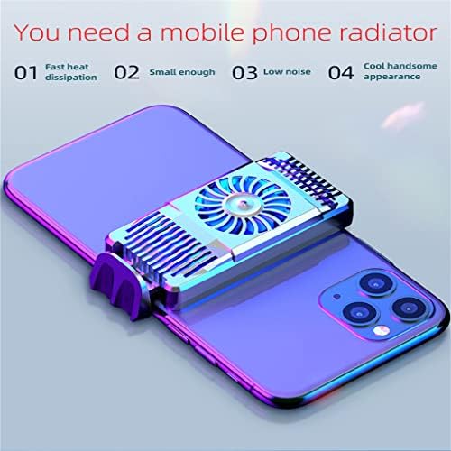 ALSMD Taşınabilir Akıllı Telefon Soğutucu Oyun Cep Telefonu Fan Soğutma Pedi Evrensel Cep Akıllı Telefon Soğutucu