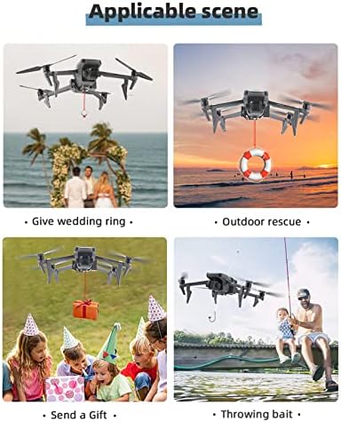 Mavic 3 Airdrop Drone Yük Taşıma Serbest Bırakma Cihazı Balıkçılık Yem Düğün Parti sevgililer Günü Noel Sahne Drone