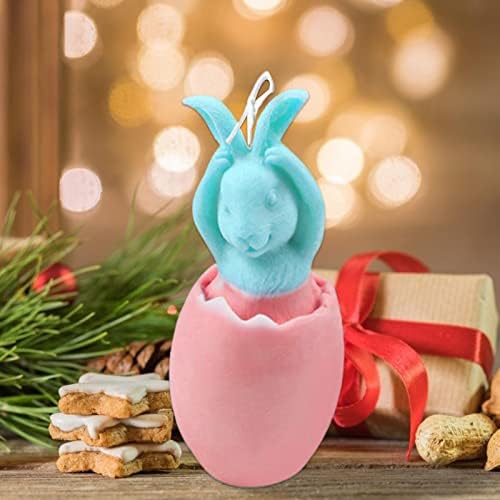 Sevimli Silikon Kalıp, paskalya tavşanı Şekilli 3D Mum sabun kalıbı-Yeniden Kullanılabilir 3D DIY Kalıp-Güzel Tavşan
