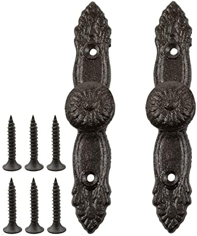 Fardtry Koyu Kahverengi dökme demir kol, Antika Ağır Dolap Topuzu, 6.3 İnç(160mm) Llong, antika Plaka Donanım Çekmece