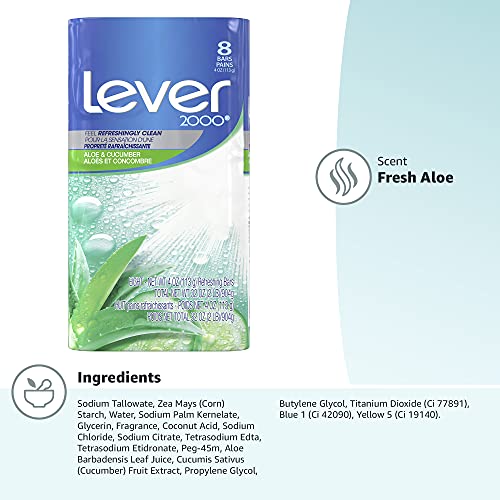 Aloe ve Salatalık ile Lever 2000 Ferahlatıcı Vücut Sabunu ve Yüz Temizleyici Bakterileri Etkili Bir Şekilde Yıkar,