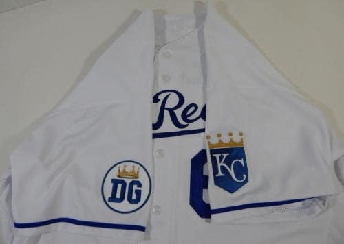 2020 Kansas City Royals Scott Blewett 64 Oyun Verilen Beyaz Forma Los Reales 4 Oyun Kullanılan MLB Formaları