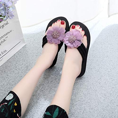 Kadınlar için Flip Flop Yaz Çiçekler Ev Plaj Kapalı Açık Terlik Sandalet Ev Sevimli Yüz su ayakkabısı Bayanlar için