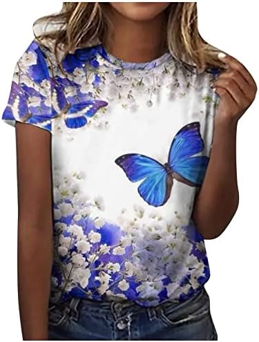 Genç Kızlar 2023 Kısa Kollu Crewneck Tekne Boyun Grafik Bluz T Shirt Sonbahar Yaz Üst Kadınlar için BS BS