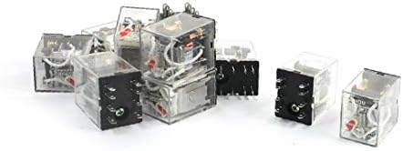 X-DREE 10 adet HH52P AC 110/120V Bobin DPDT 8 Pin Elektromanyetik güç rölesi(10 ünite HH52P AC 110/120 ν Bobin DPDT