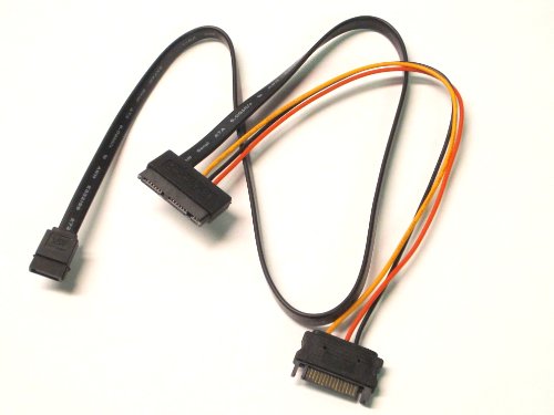 15 Pin Güç ve SATA III Veri Adaptör Kablosu ile Mikro SATA Kabloları