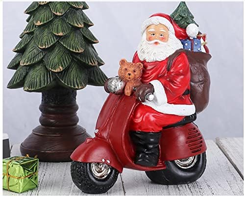 Noel Motosiklet Santa Kardan Adam Mumluk Masa Süslemeleri Masa Tatil Merry Christmas Mutlu Tatiller Parti Malzemeleri