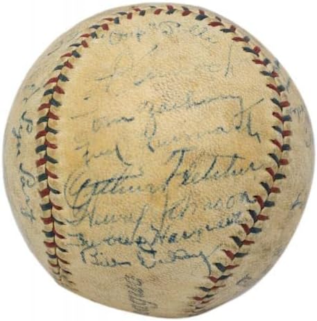 1930 New York Yankees Takımı Babe Ruth Lou Gehrig ile Beyzbol İmzaladı + 26 Diğer PSA İmzalı Beyzbol Topları