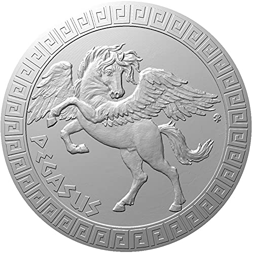 2022 DE Efsanevi Yaratıklar Çek PowerCoin Pegasus Efsanevi Yaratıklar 1 Oz Gümüş Sikke 2 $ Niue 2022 Kanıtı