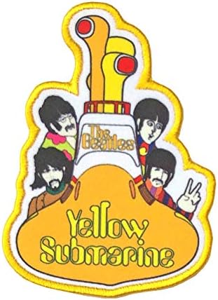 Beatles Yaması Sarı Denizaltı Hepsi Gemide Resmi işlemeli Demir Açık