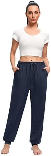 CULAYİİ kadın Yüksek Belli Yoga Sweatpants Yaz Hızlı Kuru Rahat pantolon Hafif Joggers İpli Atletik Pantolon