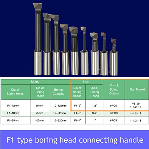 2 İnç Sıkıcı Kafa + R8 Şaft + 9 Adet 1/2 İnç Sıkıcı Barlar Karbür Sıkıcı Bar Seti Sıkıcı Kafa freze seti için CNC
