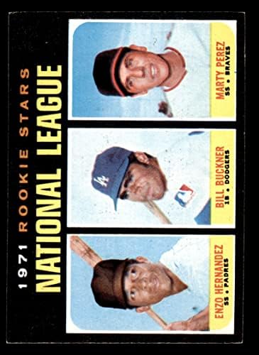 1971 Topps 529 NL Çaylaklar Bill Buckner / Enzo Hernadez / Marty Perez Padres / Dodgers / Braves (Beyzbol Kartı)