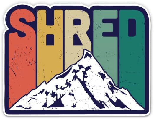 Parçalamak Dağlar Snowboard Kar Colorado Kayak Sticker-3 laptop etiketi Su Geçirmez Vinil Araba, Telefon, Su Şişesi