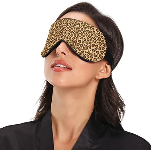 Klasik Leopar Nefes Uyku Gözler Maske, Serin Duygu Göz Uyku Kapak için Yaz Dinlenme, elastik Konturlu Körü Körüne