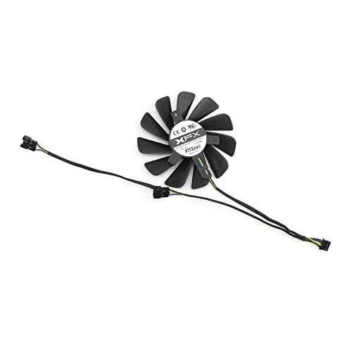 XHSESA Sol orta sağ soğutma fanı radyatör soğutucu ısı emici XFX RX5700XT 5600XT Thicc III Ultra Grafik Kartı aksesuarları